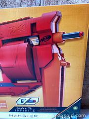 MaxSold Auction: Nerf Halo Infinite Mangler Blaster, 6-Dart Drum - Smiths Falls (Ontario, Canada) SELLER MANAGED Reseller Online Auction -  Autumn Drive