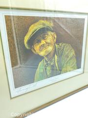 MaxSold Auction: Old Man — Murray Smith (Framed & Matted Reproduction) Wall Art - Smiths Falls (Ontario, Canada) SELLER MANAGED Reseller Online Auction -  Autumn Drive