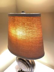MaxSold Auction: Rustic Ceramic Base Table Lamp with Tapered Drum Shade - Smiths Falls (Ontario, Canada) SELLER MANAGED Reseller Online Auction -  Autumn Drive
