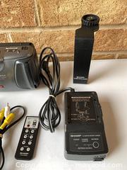 MaxSold Auction: Sharp Viewcam VL Series 8mm/Video8 Camcorder with Accessories - Smiths Falls (Ontario, Canada) SELLER MANAGED Reseller Online Auction -  Autumn Drive