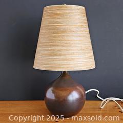 MaxSold Auction: Vintage Ceramic Lotte Bostlund Table Lamp with Original Shade - Toronto (Ontario, Canada) SELLER MANAGED Downsizing Online Auction - Greenland Road