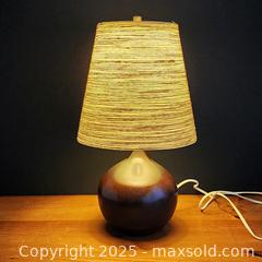 MaxSold Auction: Vintage Ceramic Lotte Bostlund Table Lamp with Original Shade - Toronto (Ontario, Canada) SELLER MANAGED Downsizing Online Auction - Greenland Road