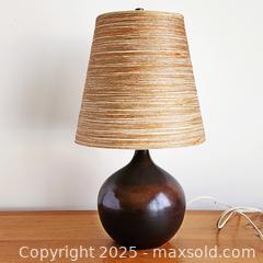 MaxSold Auction: Vintage Ceramic Lotte Bostlund Table Lamp with Original Shade - Toronto (Ontario, Canada) SELLER MANAGED Downsizing Online Auction - Greenland Road