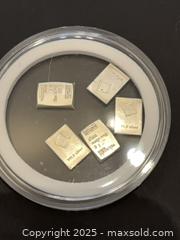 MaxSold Auction: 5 Grams of Silver - checked by bullion dealer  - Oakville (Ontario, Canada) SELLER MANAGED Downsizing Online Auction - Guildstone Crescent