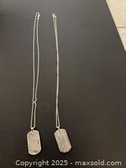 MaxSold Auction: Metorite Dog Tag Necklace  - Oakville (Ontario, Canada) SELLER MANAGED Downsizing Online Auction - Guildstone Crescent