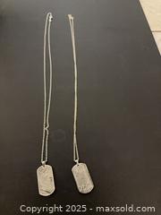 MaxSold Auction: Metorite Dog Tag Necklace  - Oakville (Ontario, Canada) SELLER MANAGED Downsizing Online Auction - Guildstone Crescent