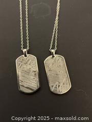 MaxSold Auction: Metorite Dog Tag Necklace  - Oakville (Ontario, Canada) SELLER MANAGED Downsizing Online Auction - Guildstone Crescent