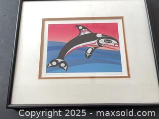MaxSold Auction: Richard Kentz Print “ West Coast Whale” Signed  - Oakville (Ontario, Canada) SELLER MANAGED Downsizing Online Auction - Guildstone Crescent