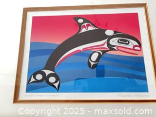 MaxSold Auction: Richard Kentz Print “ West Coast Whale” Signed  - Oakville (Ontario, Canada) SELLER MANAGED Downsizing Online Auction - Guildstone Crescent