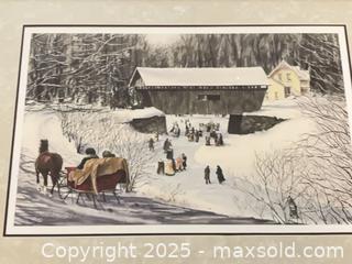MaxSold Auction: Walter Campbell Print Signed 2007  - Oakville (Ontario, Canada) SELLER MANAGED Downsizing Online Auction - Guildstone Crescent