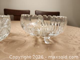 MaxSold Auction: 2 Vintage 1960 Leaded Crystal Pinwheel Bowls - Ajax (Ontario, Canada) SELLER MANAGED Estate Sale Online Auction - Billingsgate Crescent