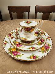 MaxSold Auction: 5 piece Royal Albert Country Rose - Old Country Roses Set - Ajax (Ontario, Canada) SELLER MANAGED Estate Sale Online Auction - Billingsgate Crescent