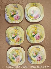 MaxSold Auction: AE Japan Hand-Painted Floral Porcelain Dessert/Salad Plates (6) - Ajax (Ontario, Canada) SELLER MANAGED Estate Sale Online Auction - Billingsgate Crescent