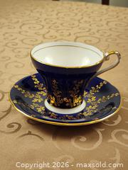 MaxSold Auction: Aynsley Art Deco Oban Style Cobalt Blue & Gold teacup and saucer - Ajax (Ontario, Canada) SELLER MANAGED Estate Sale Online Auction - Billingsgate Crescent