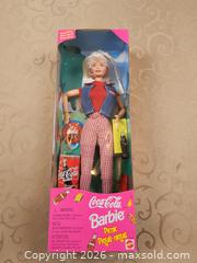 MaxSold Auction: Barbie Coca Cola Picnic Doll with Coca Cola frisbee, bottle of coke. Special Edition 1997. New in original box - Ajax (Ontario, Canada) SELLER MANAGED Estate Sale Online Auction - Billingsgate Crescent