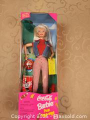 MaxSold Auction: Barbie Coca Cola Picnic Doll with Coca Cola frisbee, bottle of coke. Special Edition 1997. New in original box - Ajax (Ontario, Canada) SELLER MANAGED Estate Sale Online Auction - Billingsgate Crescent