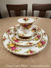 MaxSold Auction: Beautiful 5 piece Royal Albert Country Rose - Old Country Roses - Ajax (Ontario, Canada) SELLER MANAGED Estate Sale Online Auction - Billingsgate Crescent