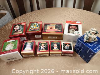 MaxSold Auction: Hallmark & Carlton Keepsake ornaments in original boxes Lot of 10 plus Blitzen Co Snowman & Noma Merry Go Round Ornament - Ajax (Ontario, Canada) SELLER MANAGED Estate Sale Online Auction - Billingsgate Crescent