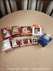 MaxSold Auction: Hallmark & Carlton Keepsake ornaments in original boxes Lot of 10 plus Blitzen Co Snowman & Noma Merry Go Round Ornament - Ajax (Ontario, Canada) SELLER MANAGED Estate Sale Online Auction - Billingsgate Crescent