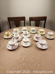 MaxSold Auction: Lot of 12 teacups and saucers - Ajax (Ontario, Canada) SELLER MANAGED Estate Sale Online Auction - Billingsgate Crescent