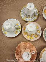 MaxSold Auction: Lot of 12 teacups and saucers includes Aynsley, Wedgewood, Royal Albert, Grafton, etc. - Ajax (Ontario, Canada) SELLER MANAGED Estate Sale Online Auction - Billingsgate Crescent