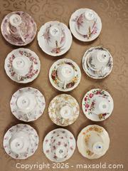 MaxSold Auction: Lot of 12 teacups and saucers includes Royal Albert, Gladstone, Stanley, etc. - Ajax (Ontario, Canada) SELLER MANAGED Estate Sale Online Auction - Billingsgate Crescent