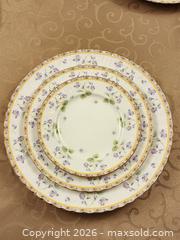 MaxSold Auction: Mikasa Petite Bone French Violets Bone China 12-Piece Set - Ajax (Ontario, Canada) SELLER MANAGED Estate Sale Online Auction - Billingsgate Crescent