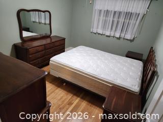 MaxSold Auction: Queen French Provincial Bedroom Set, Dark Brown Wood - Ajax (Ontario, Canada) SELLER MANAGED Estate Sale Online Auction - Billingsgate Crescent