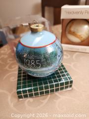 MaxSold Auction: Set of 10 Vintage Ornaments 1978, 3-1979, 1980, 2-1981, 1982, 1985, 1 unknown - 2 take batteries - Ajax (Ontario, Canada) SELLER MANAGED Estate Sale Online Auction - Billingsgate Crescent