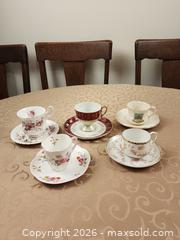 MaxSold Auction: Set of 5 Smaller Teacups and Saucers includes Shelley, Royal Albert, etc. - Ajax (Ontario, Canada) SELLER MANAGED Estate Sale Online Auction - Billingsgate Crescent