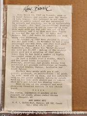 MaxSold Auction: Snowy Owl Print 40/100 by Marc Barrie - Signed - Frame 10.75" x 14"T  - Ajax (Ontario, Canada) SELLER MANAGED Estate Sale Online Auction - Billingsgate Crescent