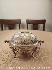MaxSold Auction: Stunning Antique Edwardian Silver Plated Revolving Domed Oval Butter Dish - Ajax (Ontario, Canada) SELLER MANAGED Estate Sale Online Auction - Billingsgate Crescent