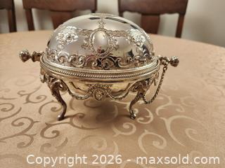 MaxSold Auction: Stunning Antique Edwardian Silver Plated Revolving Domed Oval Butter Dish - Ajax (Ontario, Canada) SELLER MANAGED Estate Sale Online Auction - Billingsgate Crescent