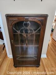MaxSold Auction: Traditional China Cabinet with 3 Interior Shelves, No Key - Ajax (Ontario, Canada) SELLER MANAGED Estate Sale Online Auction - Billingsgate Crescent