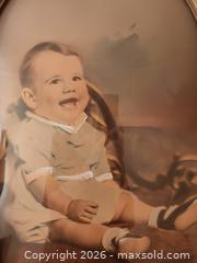 MaxSold Auction: Victorian Baby Photo in Antique Wooden Frame with Bubble Glass - Frame 10" x 15"T - Ajax (Ontario, Canada) SELLER MANAGED Estate Sale Online Auction - Billingsgate Crescent