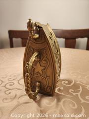 MaxSold Auction: Vintage Antique Brass Charcoal Iron with Embossed Floral & Star Motifs, 6–10 in - Ajax (Ontario, Canada) SELLER MANAGED Estate Sale Online Auction - Billingsgate Crescent