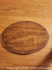 MaxSold Auction: Vintage Embroidered Wooden Glass Top Tray 14" x 10"T - Ajax (Ontario, Canada) SELLER MANAGED Estate Sale Online Auction - Billingsgate Crescent