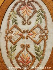 MaxSold Auction: Vintage Embroidered Wooden Glass Top Tray 14" x 10"T - Ajax (Ontario, Canada) SELLER MANAGED Estate Sale Online Auction - Billingsgate Crescent