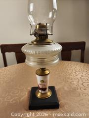 MaxSold Auction: Vintage Kerosene/Oil Hurricane Table Lamp, Glass/Brass, 20in - Ajax (Ontario, Canada) SELLER MANAGED Estate Sale Online Auction - Billingsgate Crescent