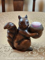 MaxSold Auction: Vintage Wooden Squirrel with Acorn Candle Holder  - Ajax (Ontario, Canada) SELLER MANAGED Estate Sale Online Auction - Billingsgate Crescent