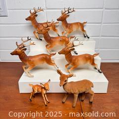 MaxSold Auction: 7 Vintage Plastic Reindeer  - Toronto (Ontario, Canada) SELLER MANAGED Reseller Online Auction - Eastpark Boulevard