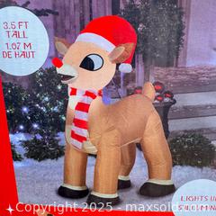 MaxSold Auction: Rudolph Inflatable Christmas Decor - Toronto (Ontario, Canada) SELLER MANAGED Reseller Online Auction - Eastpark Boulevard