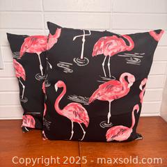 MaxSold Auction: Set of Flamingo Pillows - Toronto (Ontario, Canada) SELLER MANAGED Reseller Online Auction - Eastpark Boulevard