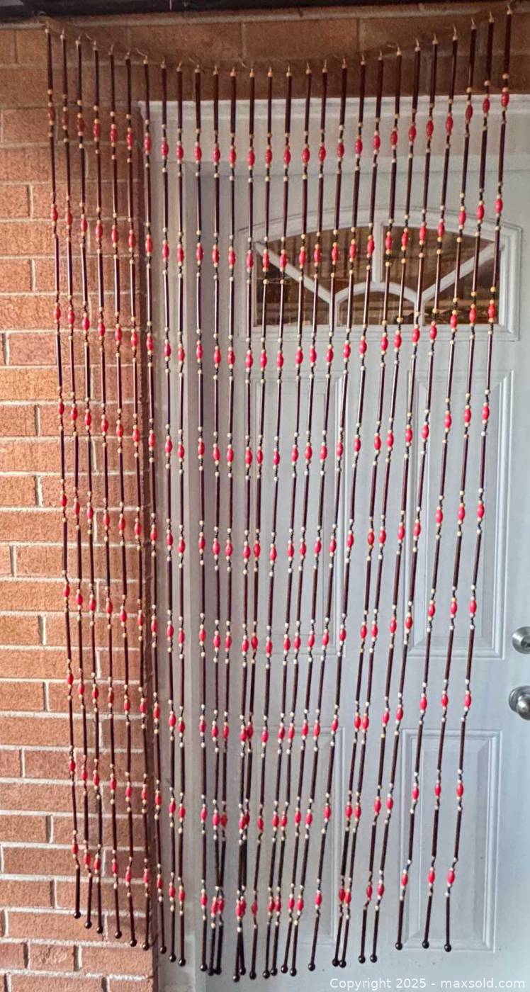 Vintage 1970's Brady Bunch Style Wood Beaded Curtain | Toronto (Ontario ...