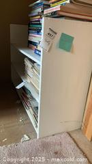 MaxSold Auction: Low 3-Shelf Bookcase/Bookshelf, White Painted Wood, 40x13x27 in - Randolph (Massachusetts, USA) PARTNER MANAGED Estate Sale Online Auction - Chestnut Street