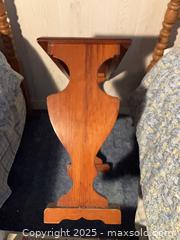 MaxSold Auction: Medium Brown Wood Side Table/Nightstand with Magazine Rack - Randolph (Massachusetts, USA) PARTNER MANAGED Estate Sale Online Auction - Chestnut Street