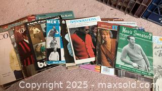 MaxSold Auction: Vintage Craft Pattern Booklets & Magazines Lot, 30+ pcs - Randolph (Massachusetts, USA) PARTNER MANAGED Estate Sale Online Auction - Chestnut Street