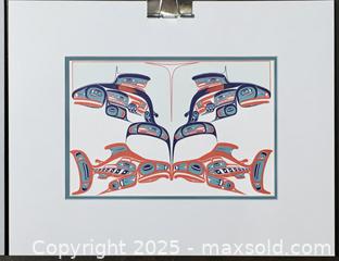 MaxSold Auction: 2 indigenous HAIDA PRINTS - "Eagle Transforming Into Itself" & "Every Year the Salmon Come Back" by (Haida artist) Robert Davidson 1983 (unframed) [A] - Toronto (Ontario, Canada) PARTNER MANAGED Estate Sale Online Auction - Industrial Street