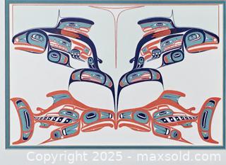 MaxSold Auction: 2 indigenous HAIDA PRINTS - "Eagle Transforming Into Itself" & "Every Year the Salmon Come Back" by (Haida artist) Robert Davidson 1983 (unframed) [A] - Toronto (Ontario, Canada) PARTNER MANAGED Estate Sale Online Auction - Industrial Street