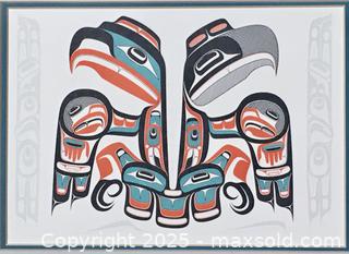 MaxSold Auction: 2 indigenous HAIDA PRINTS - &#34;Eagle Transforming Into Itself&#34; &#38; &#34;Every Year the Salmon Come Back&#34; by (Haida artist) Robert Davidson 1983 (unframed) [B] - Toronto (Ontario, Canada) PARTNER MANAGED Estate Sale Online Auction - Industrial Street
